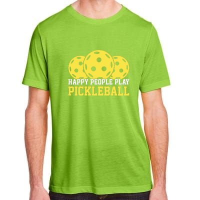 Happy People Play Pickleball Paddles Sport Gift Adult ChromaSoft Performance T-Shirt