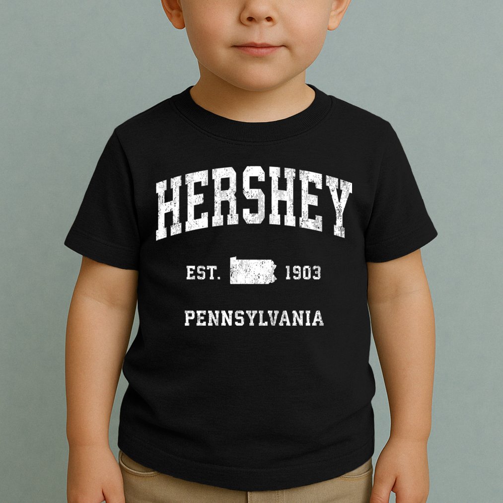 Hershey Pennsylvania Pa Vintage Athletic Toddler T-Shirt
