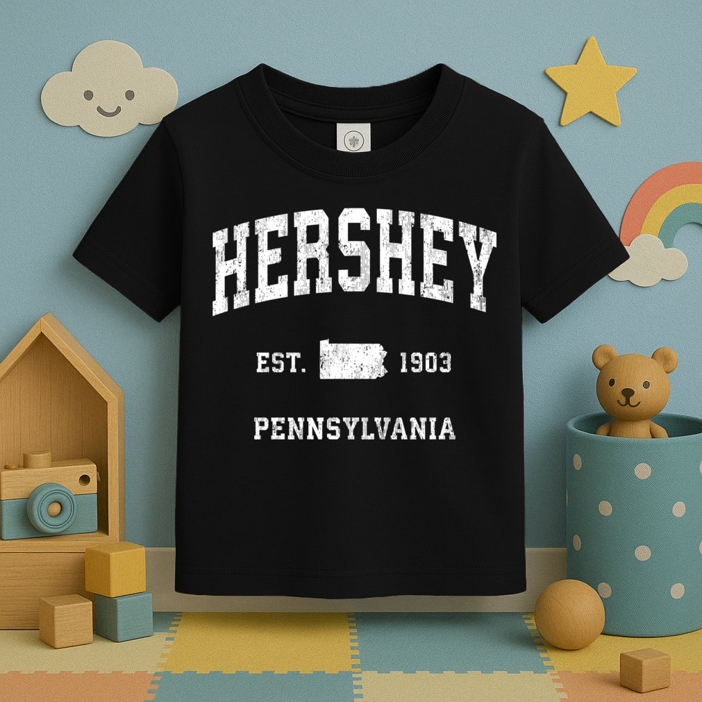 Hershey Pennsylvania Pa Vintage Athletic Toddler T-Shirt
