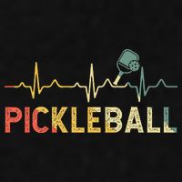 heartbeat Pickleballer Pickle Baller Pickleball Player Ladies PosiCharge Tri-Blend Wicking Tank
