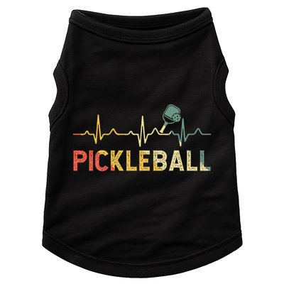 heartbeat Pickleballer Pickle Baller Pickleball Player Doggie Tank