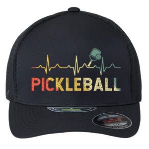 heartbeat Pickleballer Pickle Baller Pickleball Player Flexfit Unipanel Trucker Cap