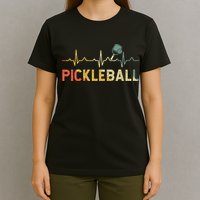 heartbeat Pickleballer Pickle Baller Pickleball Player T-Shirt