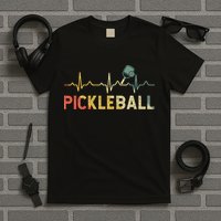 heartbeat Pickleballer Pickle Baller Pickleball Player T-Shirt
