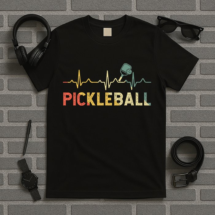 heartbeat Pickleballer Pickle Baller Pickleball Player T-Shirt