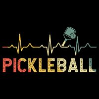 heartbeat Pickleballer Pickle Baller Pickleball Player Button