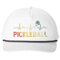 heartbeat Pickleballer Pickle Baller Pickleball Player Snapback Five-Panel Rope Hat