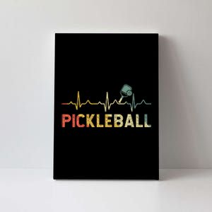 heartbeat Pickleballer Pickle Baller Pickleball Player Canvas