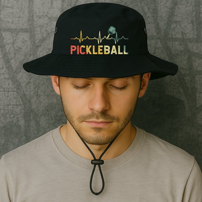 heartbeat Pickleballer Pickle Baller Pickleball Player Bucket Hat