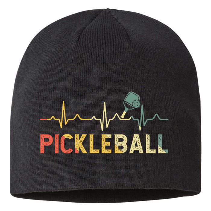 heartbeat Pickleballer Pickle Baller Pickleball Player Sustainable Beanie