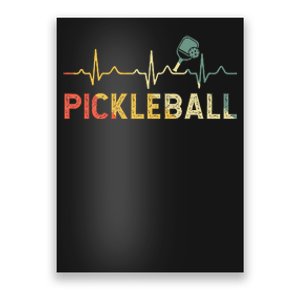 heartbeat Pickleballer Pickle Baller Pickleball Player Poster