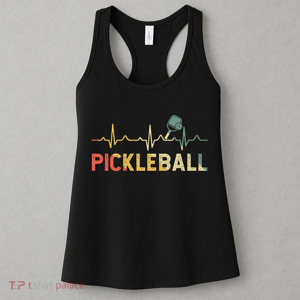 heartbeat Pickleballer Pickle Baller Pickleball Player Womens Tank Top
