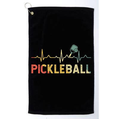 heartbeat Pickleballer Pickle Baller Pickleball Player Golf Towel