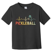 heartbeat Pickleballer Pickle Baller Pickleball Player Toddler T-Shirt