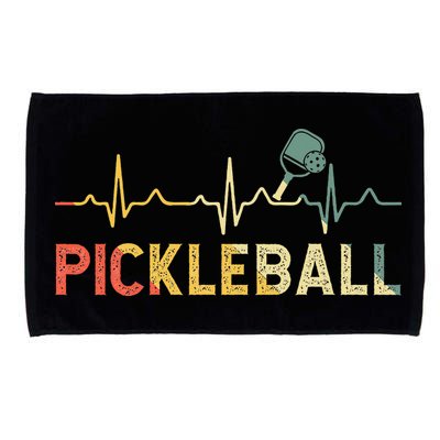 heartbeat Pickleballer Pickle Baller Pickleball Player Microfiber Hand Towel