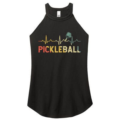 heartbeat Pickleballer Pickle Baller Pickleball Player Women's Perfect Tri Rocker Tank
