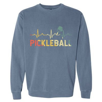 heartbeat Pickleballer Pickle Baller Pickleball Player Garment-Dyed Sweatshirt