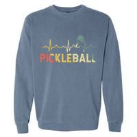 heartbeat Pickleballer Pickle Baller Pickleball Player Garment-Dyed Sweatshirt