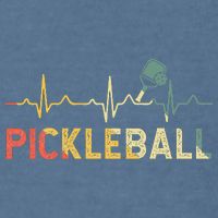 heartbeat Pickleballer Pickle Baller Pickleball Player Garment-Dyed Sweatshirt