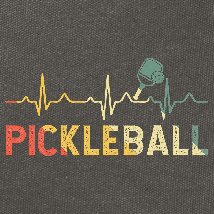 heartbeat Pickleballer Pickle Baller Pickleball Player Cotton Canvas Backpack