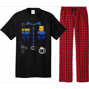 Halloween Policeman Police Officer Costume Pajama Set