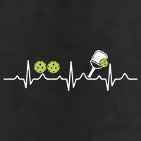 Heartbeat Pulse Pickleball Funny Gift 7 Panel Mesh Trucker Snapback Hat