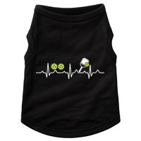 Heartbeat Pulse Pickleball Funny Gift Doggie Tank