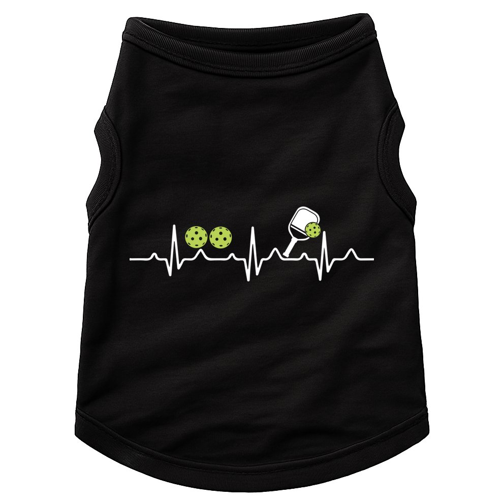 Heartbeat Pulse Pickleball Funny Gift Doggie Tank