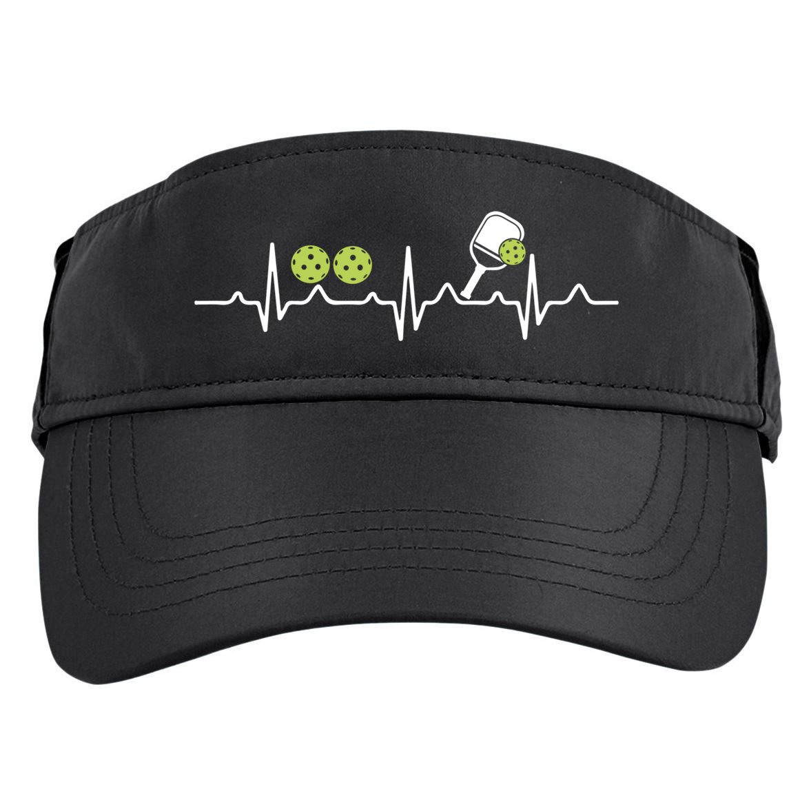 Heartbeat Pulse Pickleball Funny Gift Adult Drive Performance Visor