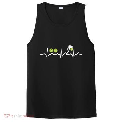 Heartbeat Pulse Pickleball Funny Gift PosiCharge Competitor Tank