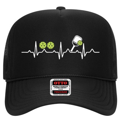 Heartbeat Pulse Pickleball Funny Gift Trucker Hat