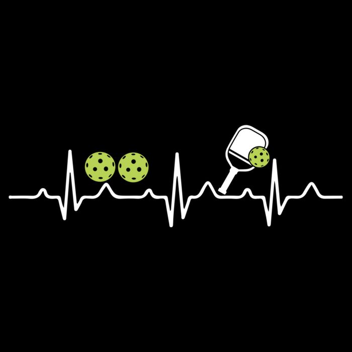 Heartbeat Pulse Pickleball Funny Gift Cropped Pullover Crew