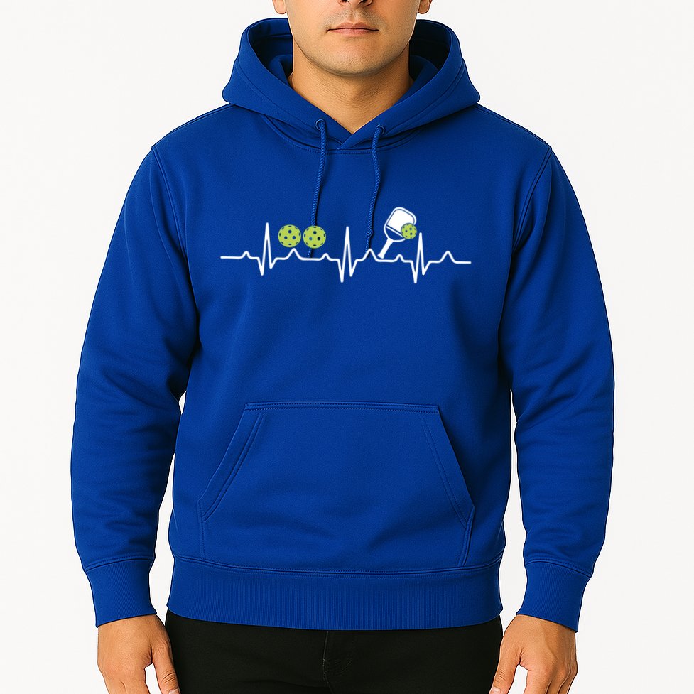 Heartbeat Pulse Pickleball Funny Gift Hoodie