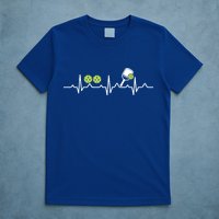 Heartbeat Pulse Pickleball Funny Gift T-Shirt