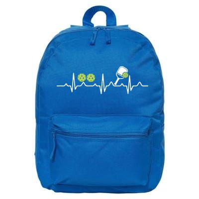 Heartbeat Pulse Pickleball Funny Gift 16 in Basic Backpack