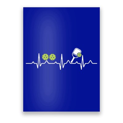 Heartbeat Pulse Pickleball Funny Gift Poster