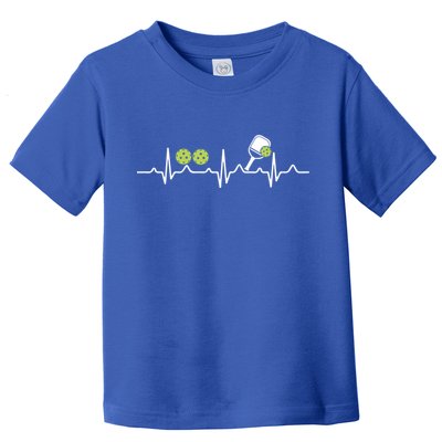Heartbeat Pulse Pickleball Funny Gift Toddler T-Shirt
