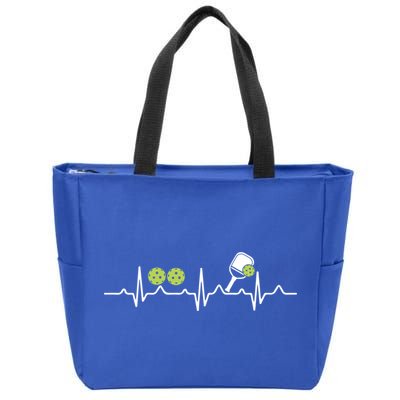 Heartbeat Pulse Pickleball Funny Gift Zip Tote Bag