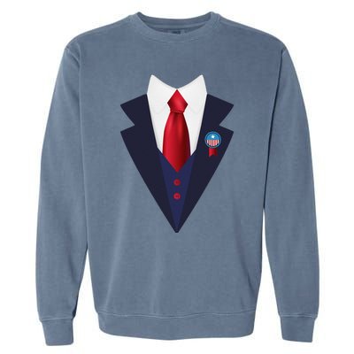 Halloween President Politician Suit Costume Trump Garment-Dyed Sweatshirt