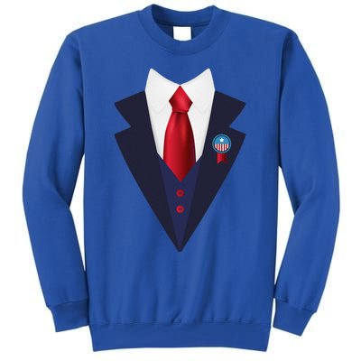 Halloween President Politician Suit Costume Trump Tall Sweatshirt