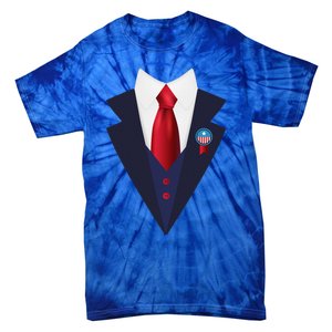 Halloween President Politician Suit Costume Trump Tie-Dye T-Shirt