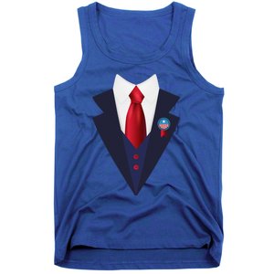 Halloween President Politician Suit Costume Trump Tank Top