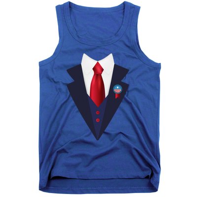 Halloween President Politician Suit Costume Trump Tank Top