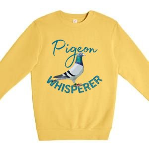 Homing Pigeon Pigeon Breeders Pigeon Breeding Racing Pigeons Premium Crewneck Sweatshirt