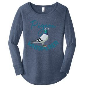 Homing Pigeon Pigeon Breeders Pigeon Breeding Racing Pigeons Women's Perfect Tri Tunic Long Sleeve Shirt