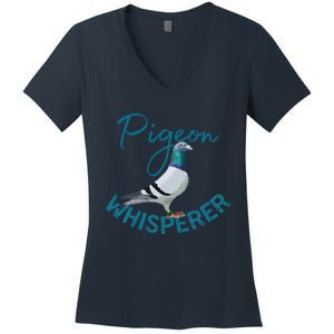 Homing Pigeon Pigeon Breeders Pigeon Breeding Racing Pigeons Women's V-Neck T-Shirt