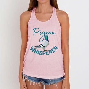 Homing Pigeon Pigeon Breeders Pigeon Breeding Racing Pigeons Women's Knotted Racerback Tank