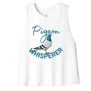 Homing Pigeon Pigeon Breeders Pigeon Breeding Racing Pigeons Women's Racerback Cropped Tank