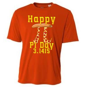 Happy Pizza Pi Day 3 141 Pi Symbol Science And Math Teacher Meaningful Gift Cooling Performance Crew T-Shirt