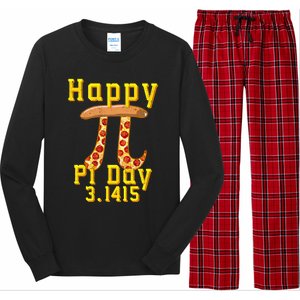 Happy Pizza Pi Day 3 141 Pi Symbol Science And Math Teacher Meaningful Gift Long Sleeve Pajama Set